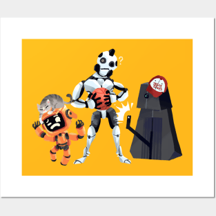 Three Robots Posters and Art